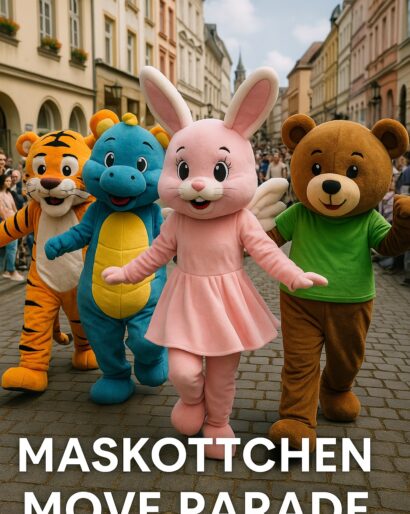 Maskottchen-Move-Parade