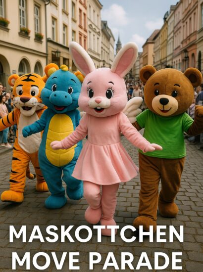 Maskottchen-Move-Parade